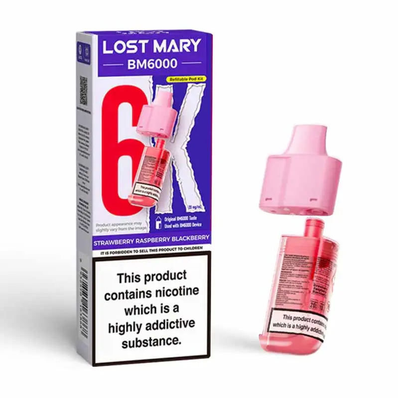 The Lost Mary BM6000  Strawberry Raspberry Blackberry pods  